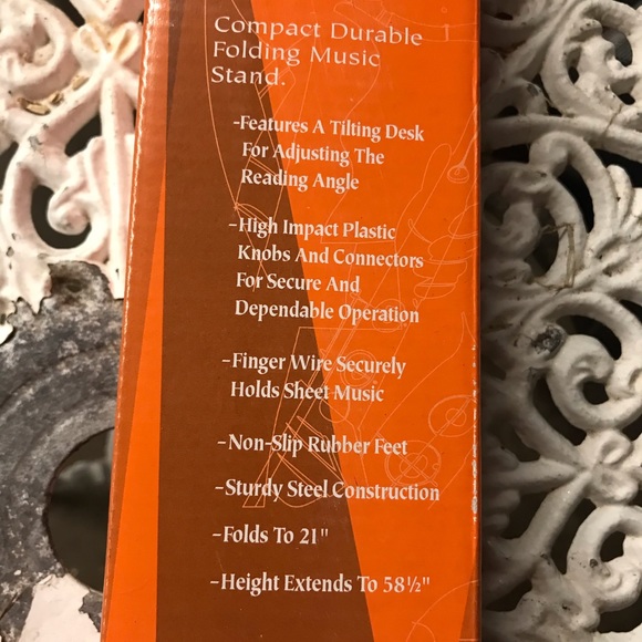 Hamilton folding music stand with carry bag - Picture 5 of 6